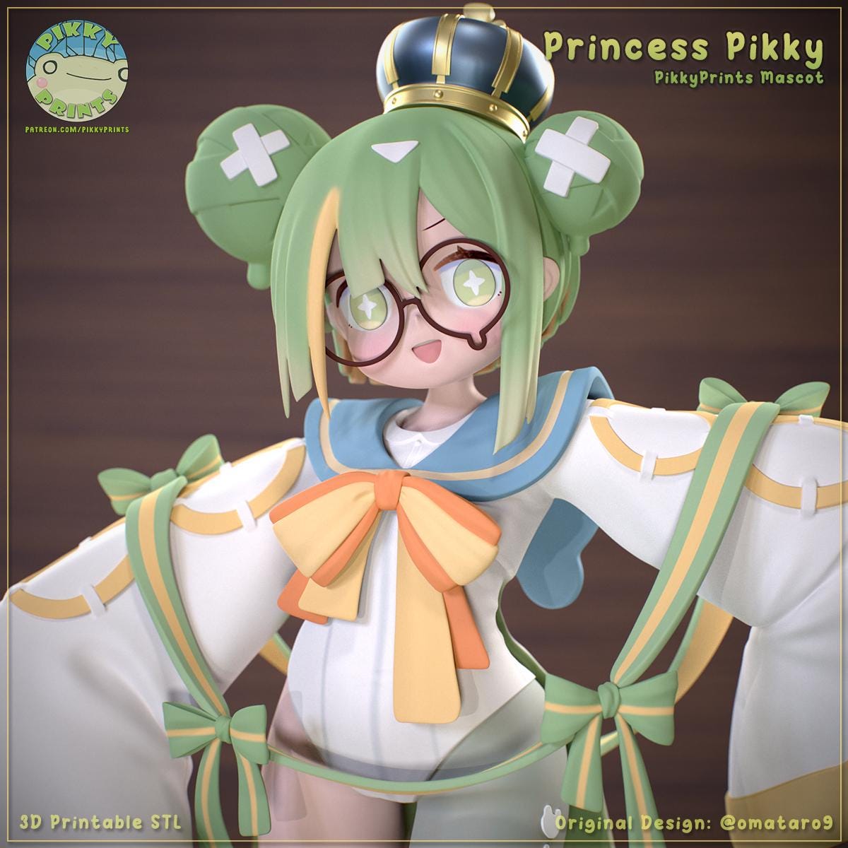 Pikky Frog Princess 3d Printed Model Kit