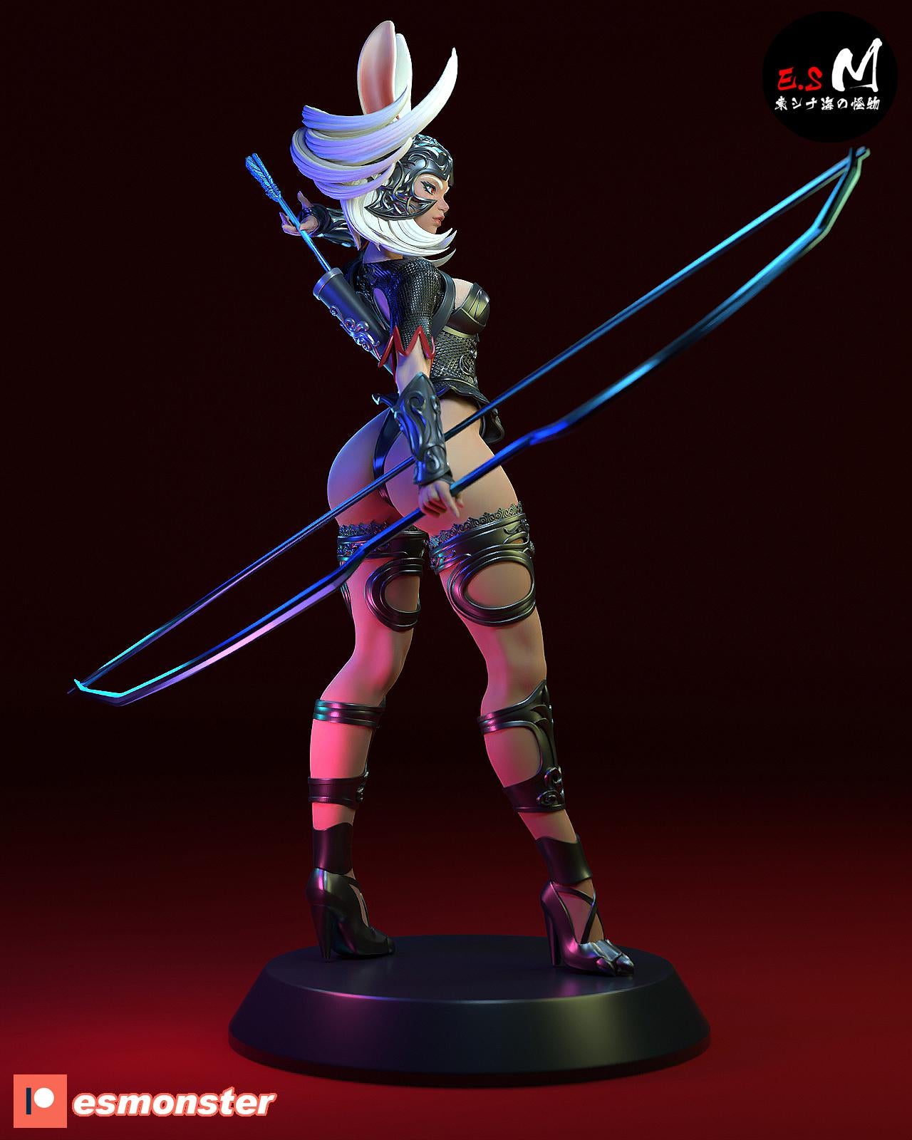 Bunny Sniper 3d Printed Model Kit