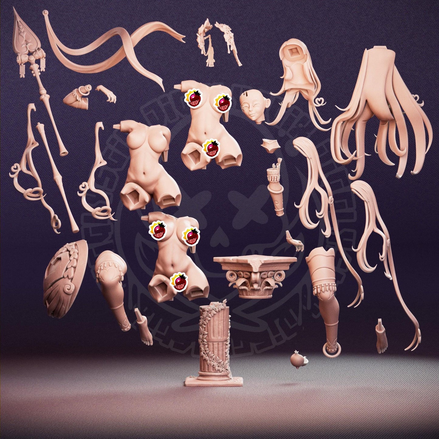 Aphrodite Pinup 3d Printed Model Kit