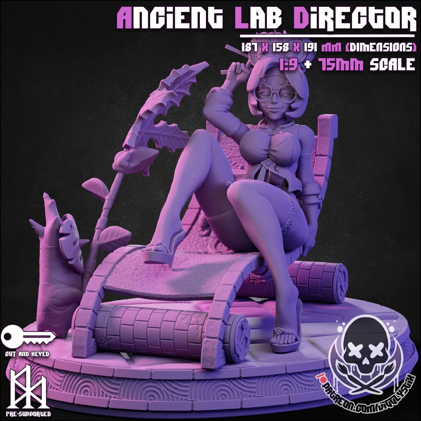 Lab Director Pinup 3d Printed Model Kit
