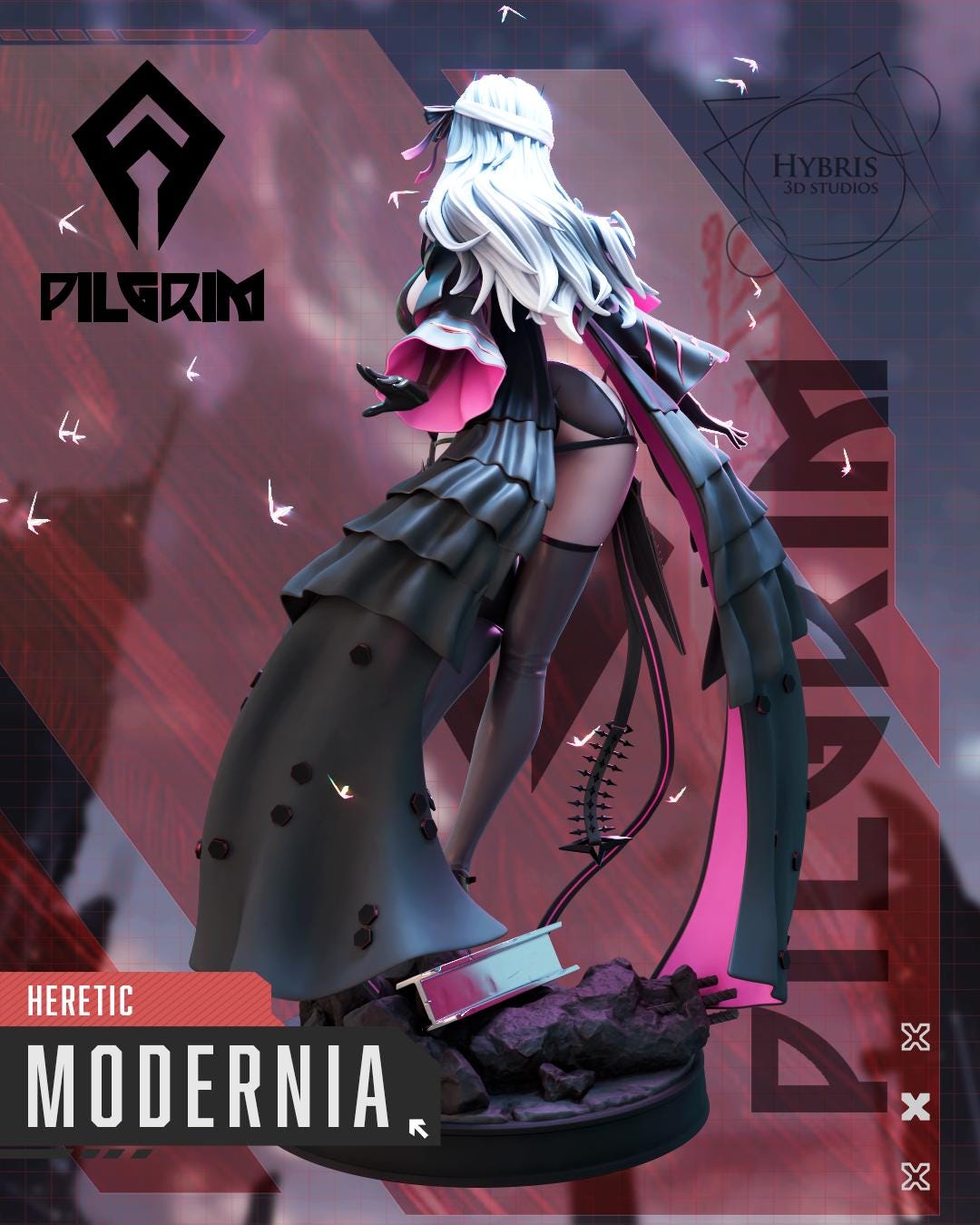 Rapture Queen Modernia 3d Printed Model Kit