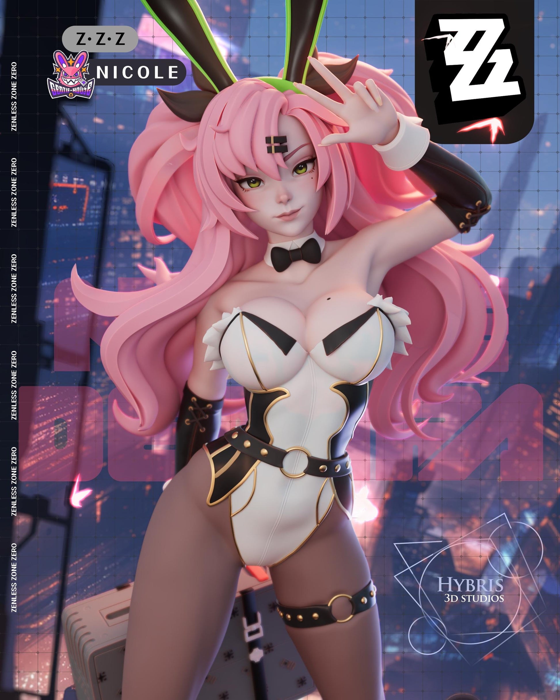 Nicole Zenless Zone Zero 3d Printed Model Kit