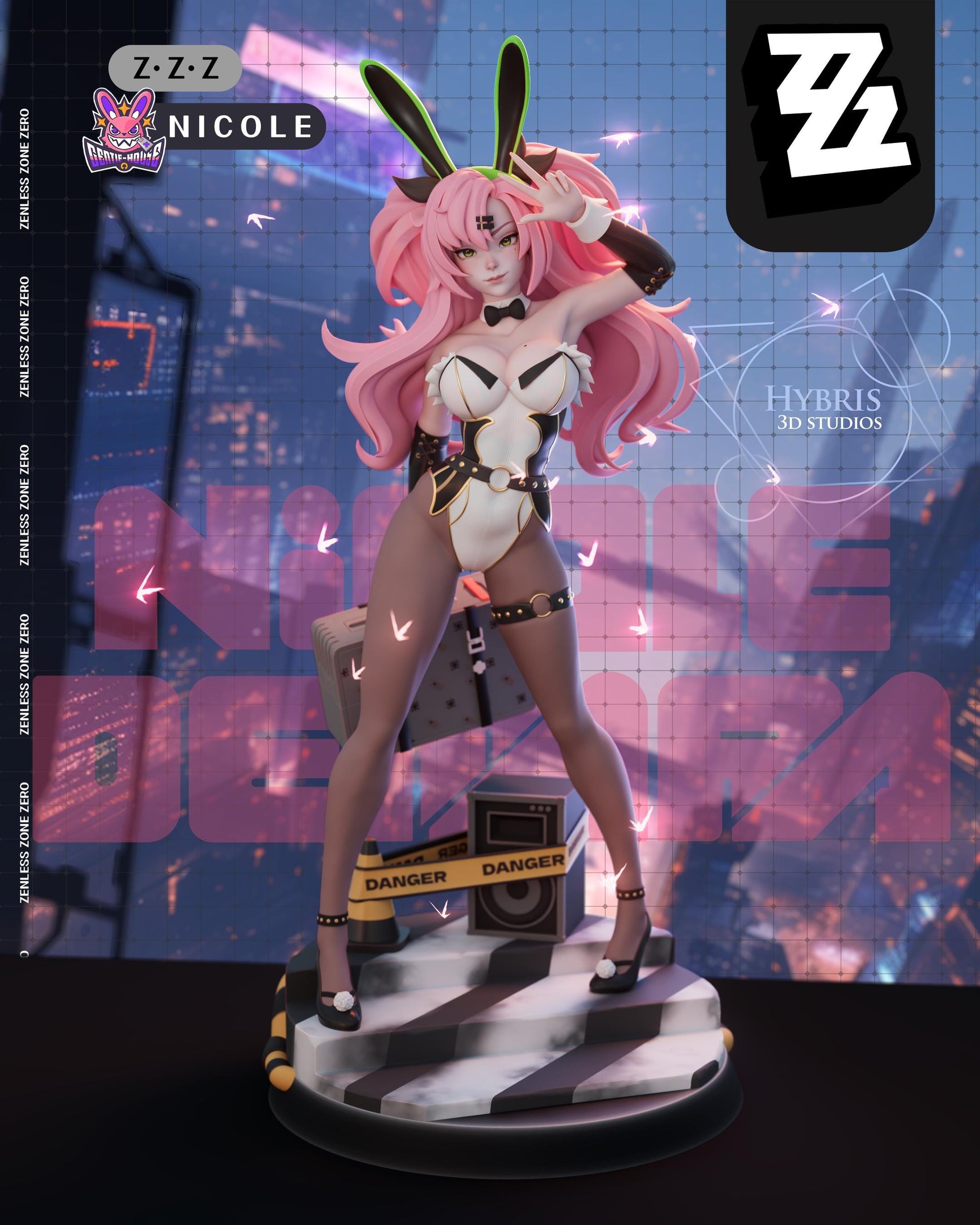 Nicole Zenless Zone Zero 3d Printed Model Kit