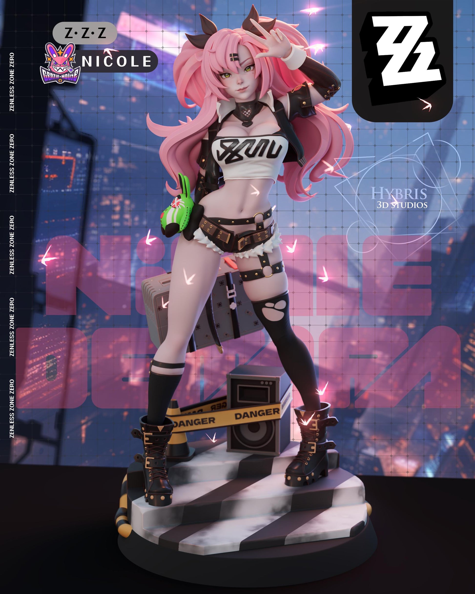 Nicole Zenless Zone Zero 3d Printed Model Kit