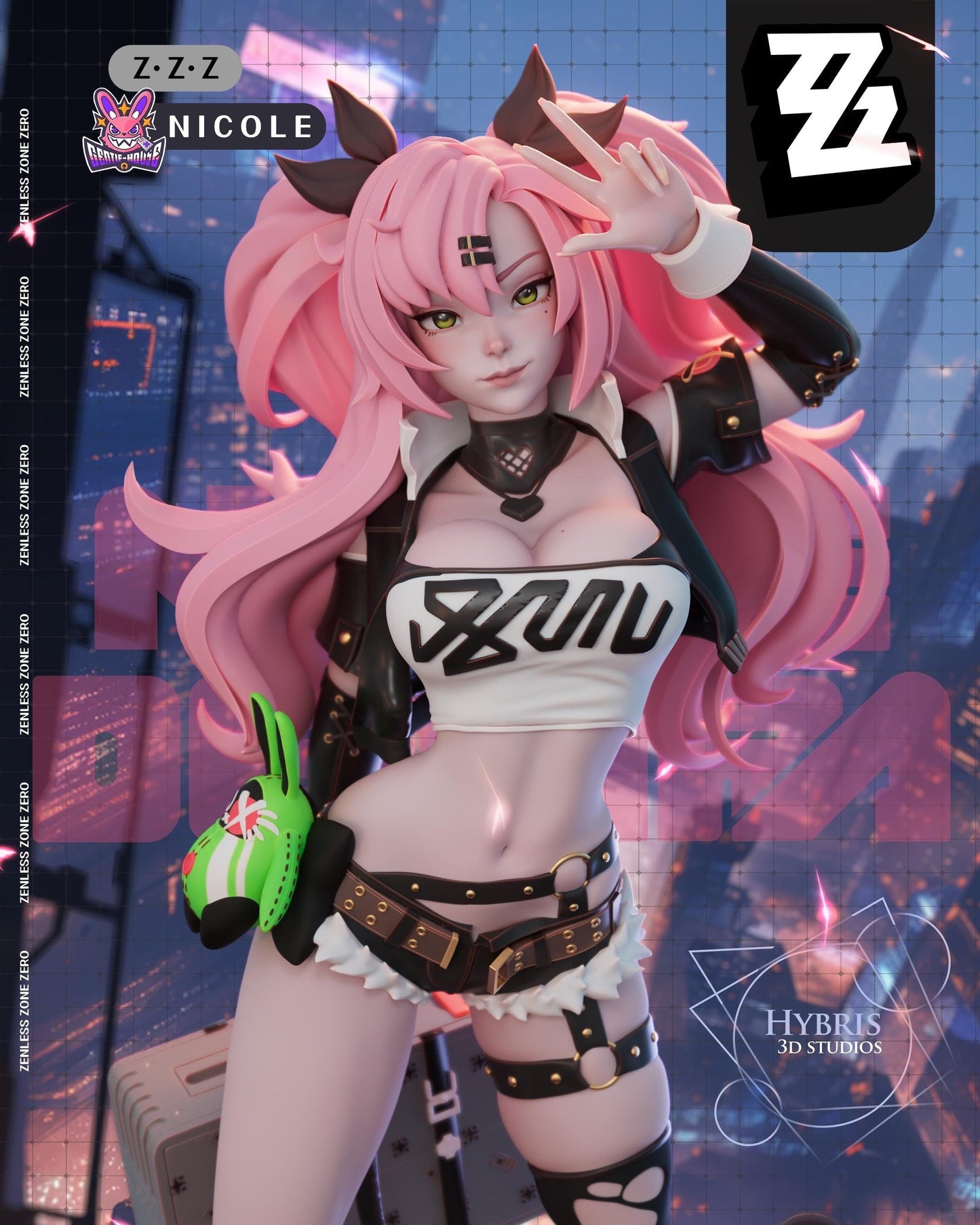 Nicole Zenless Zone Zero 3d Printed Model Kit