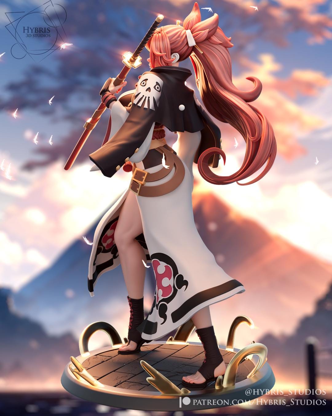 One Armed Samurai 3d Printed Model Kit