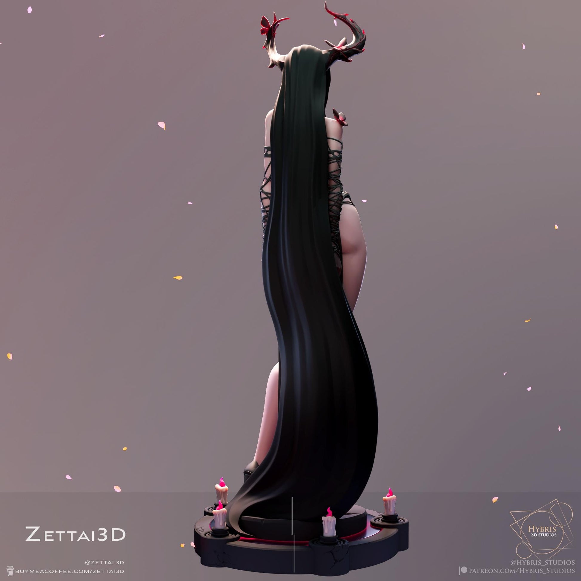 Horned Succubus 3d Printed Model Kit