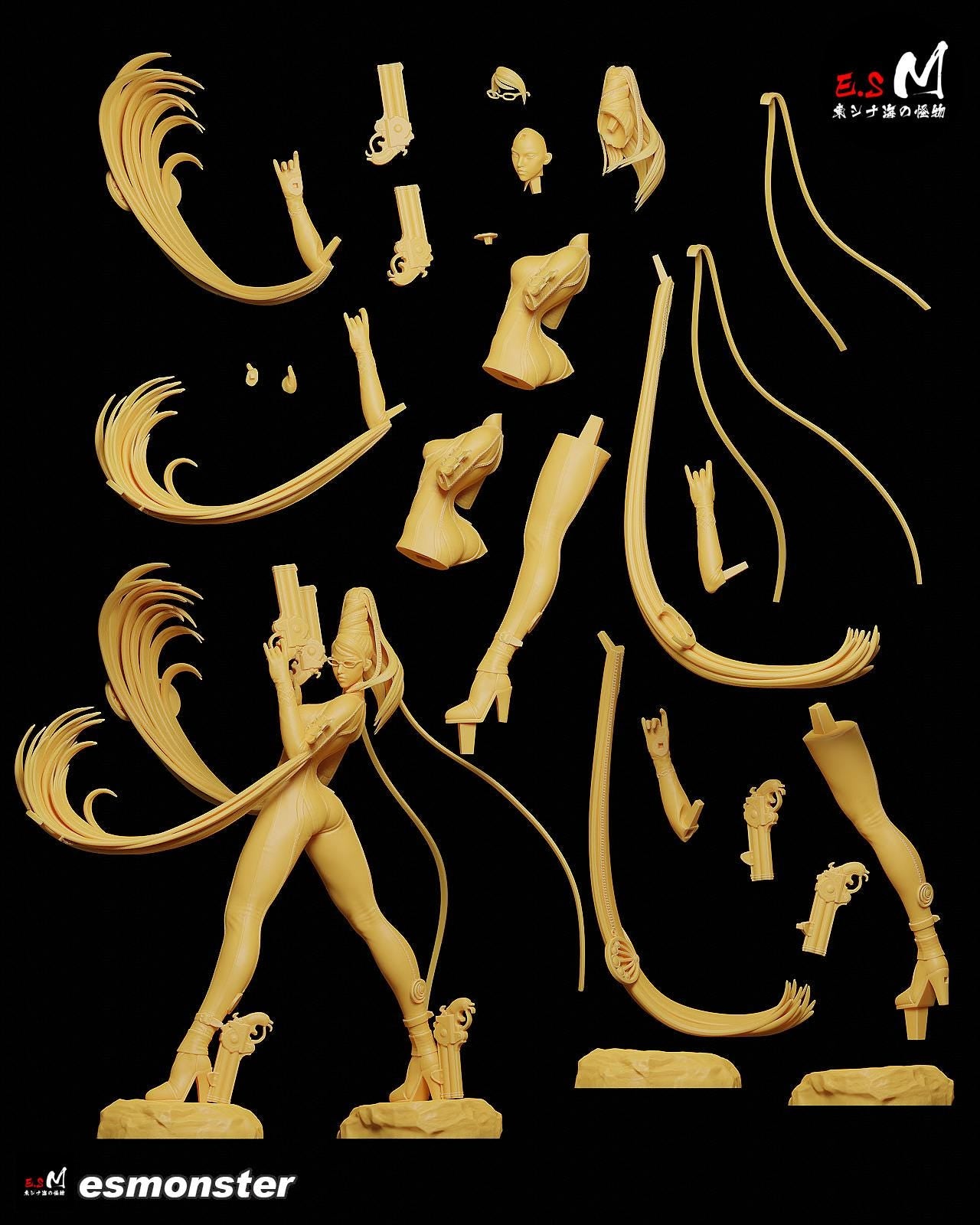 Hair Witch 3d Printed Model Kit