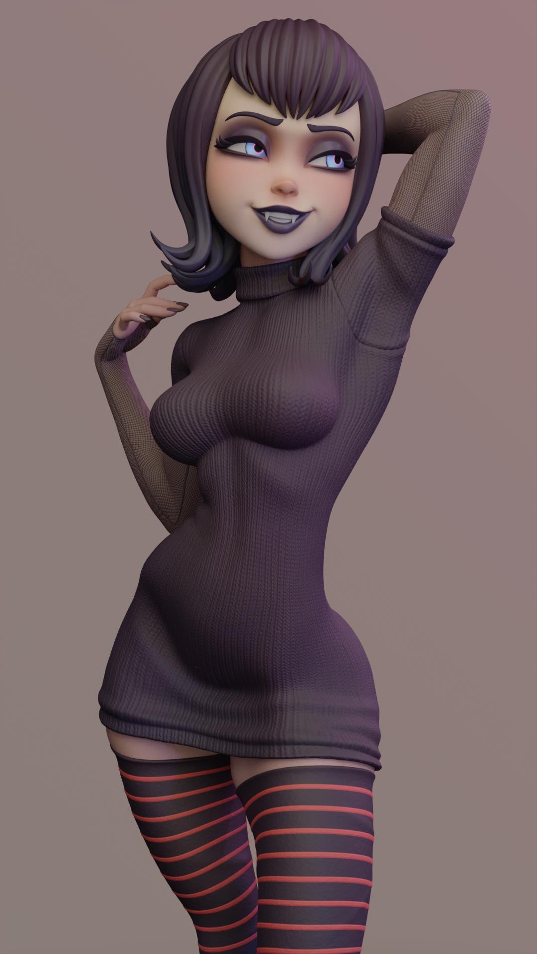 Goth Vampire 3d Printed Model Kit