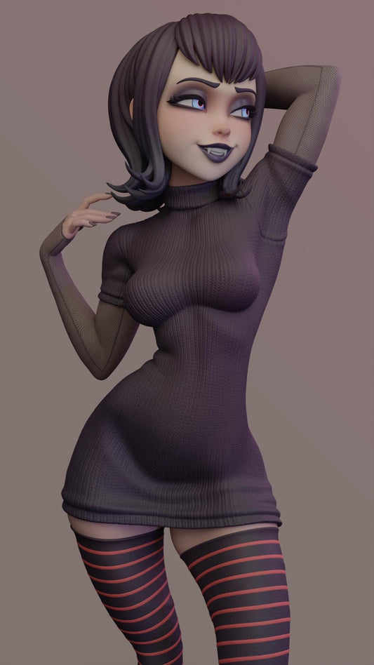 Goth Vampire 3d Printed Model Kit