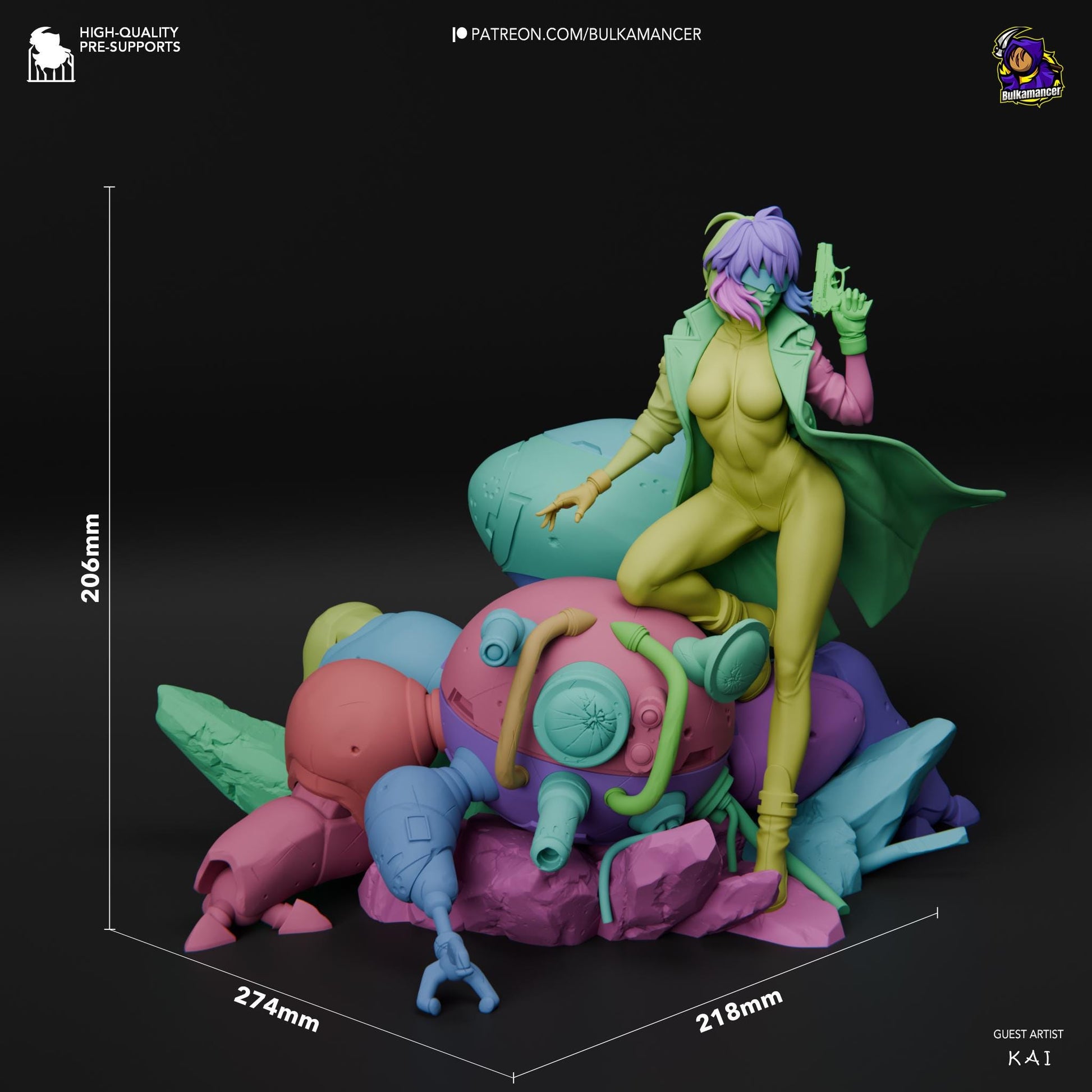 Major Diorama 3d Printed Model Kit