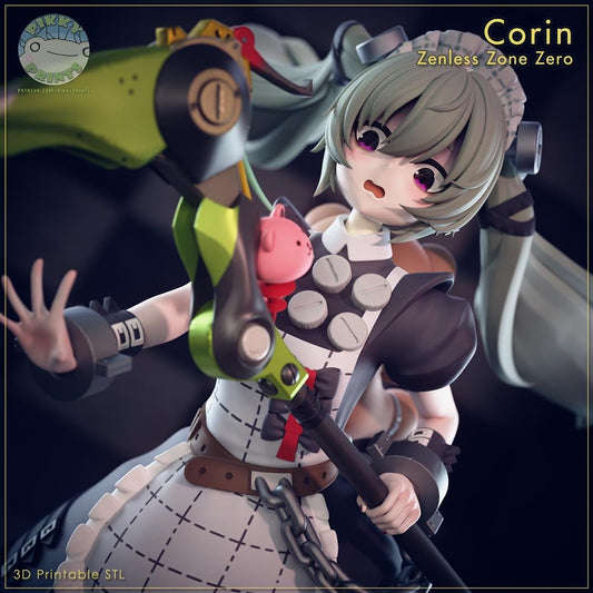 Zenless Zone Zero Corin 3d Printed Model Kit