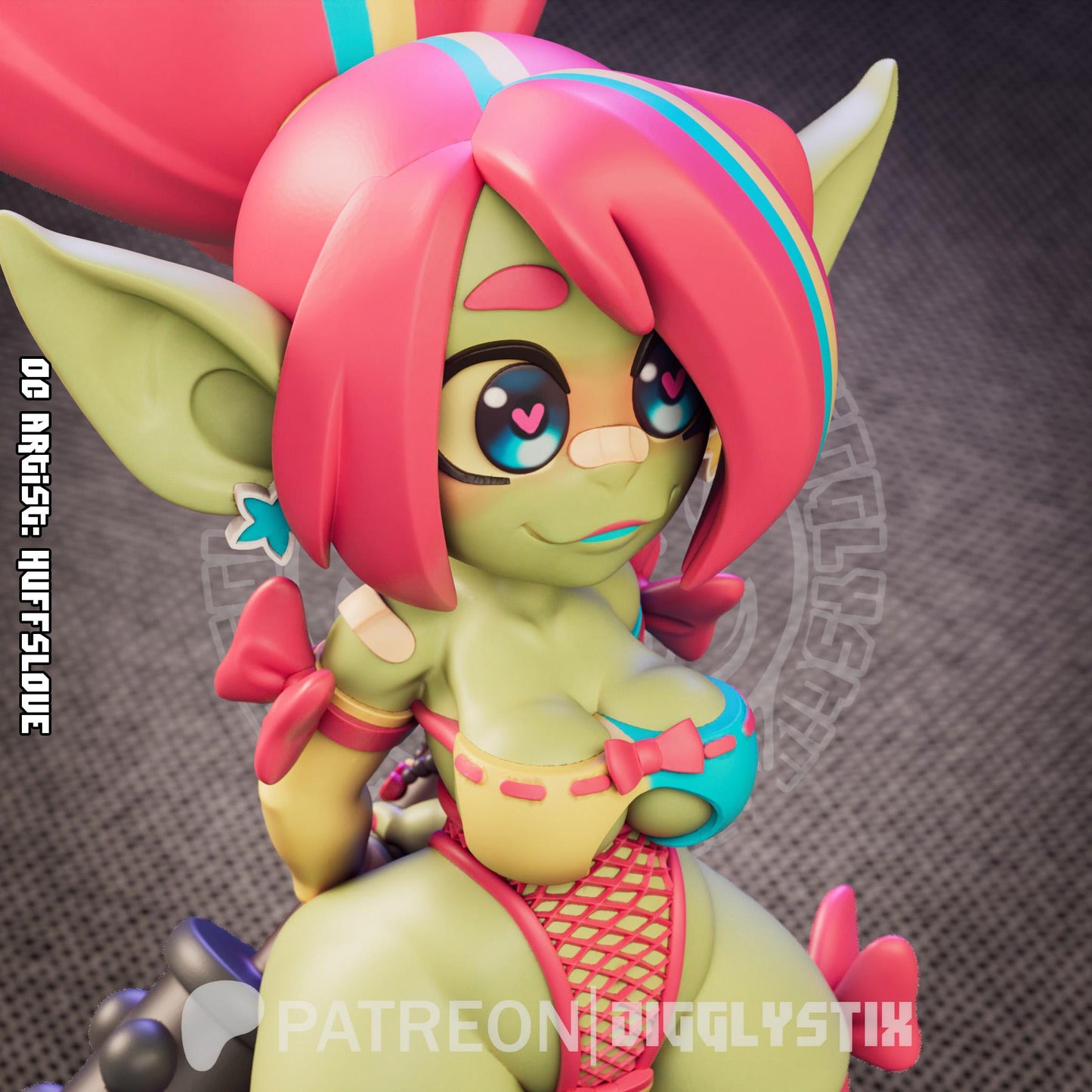 Candy Goblin 3d Printed Miniature 75mm