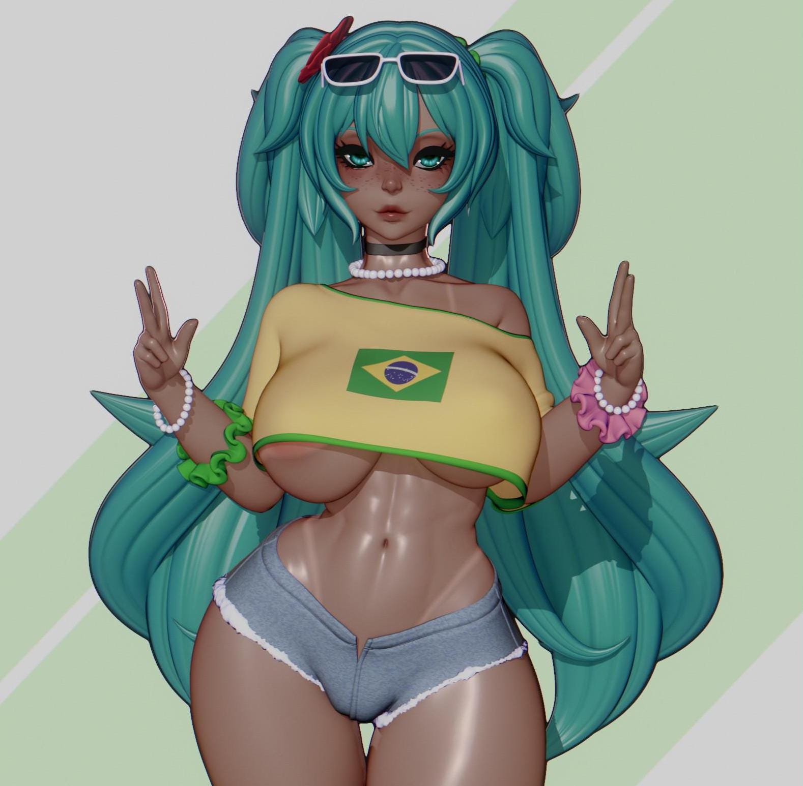 Brazilian Diva 3d Printed Pinup Model Kit