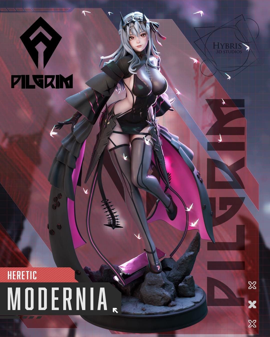 Rapture Queen Modernia 3d Printed Model Kit