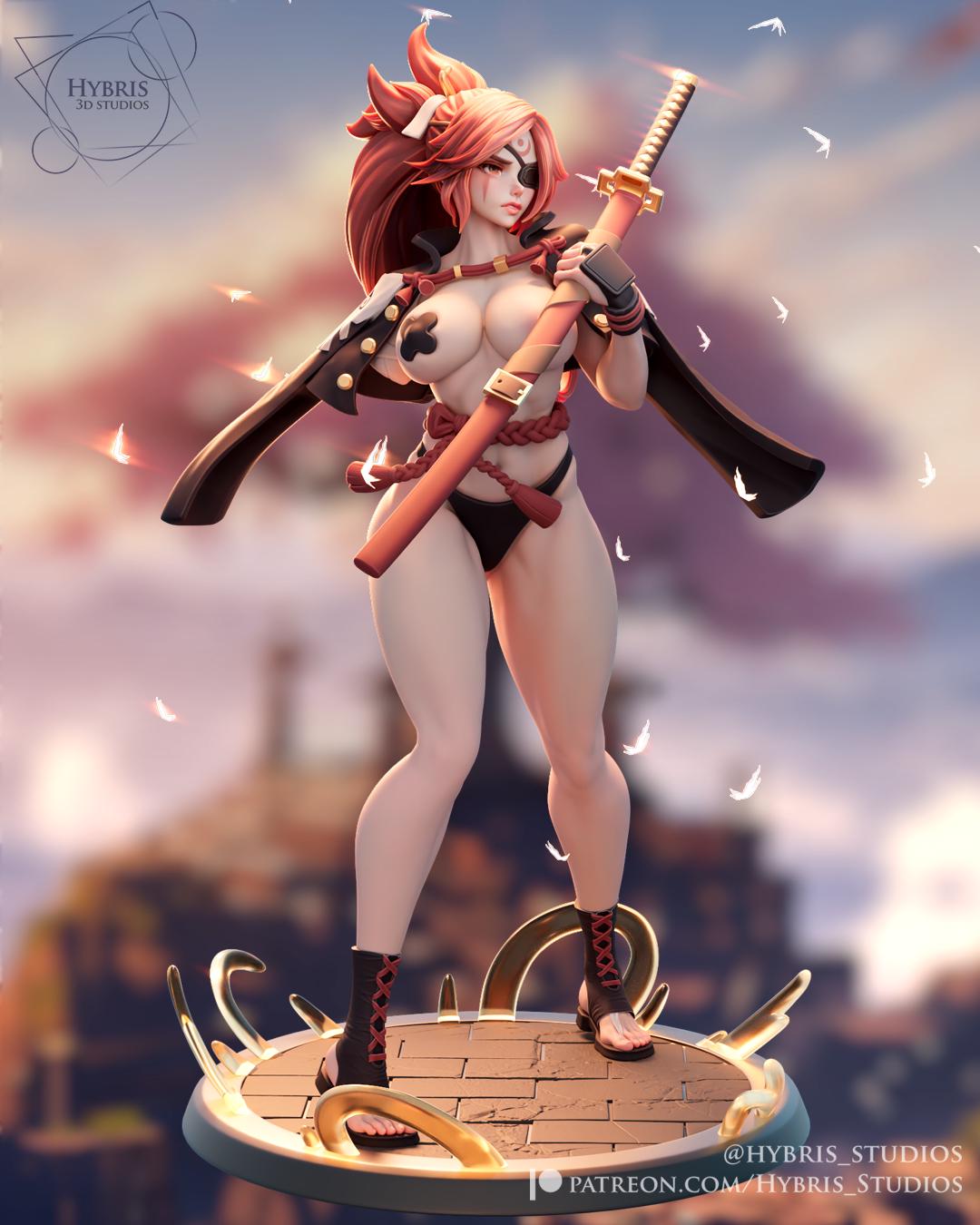 One Armed Samurai 3d Printed Model Kit