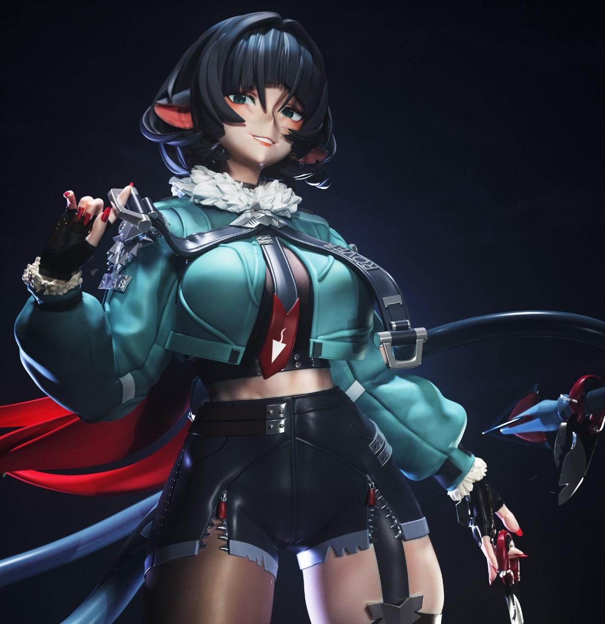 Jane Doe Zenless Zone Zero 3d Printed Model Kit