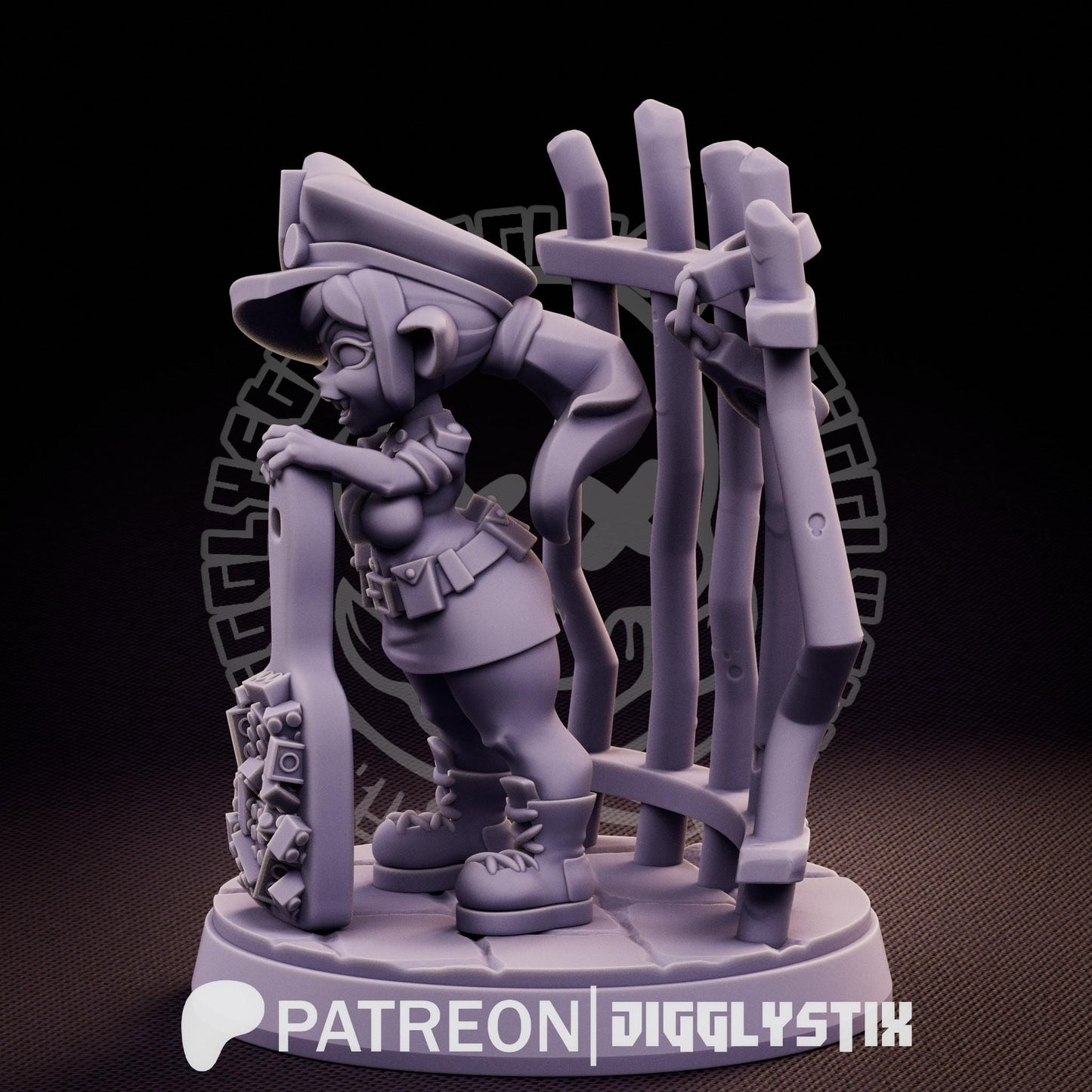 Bonk Police 3d Printed Miniatures 75mm