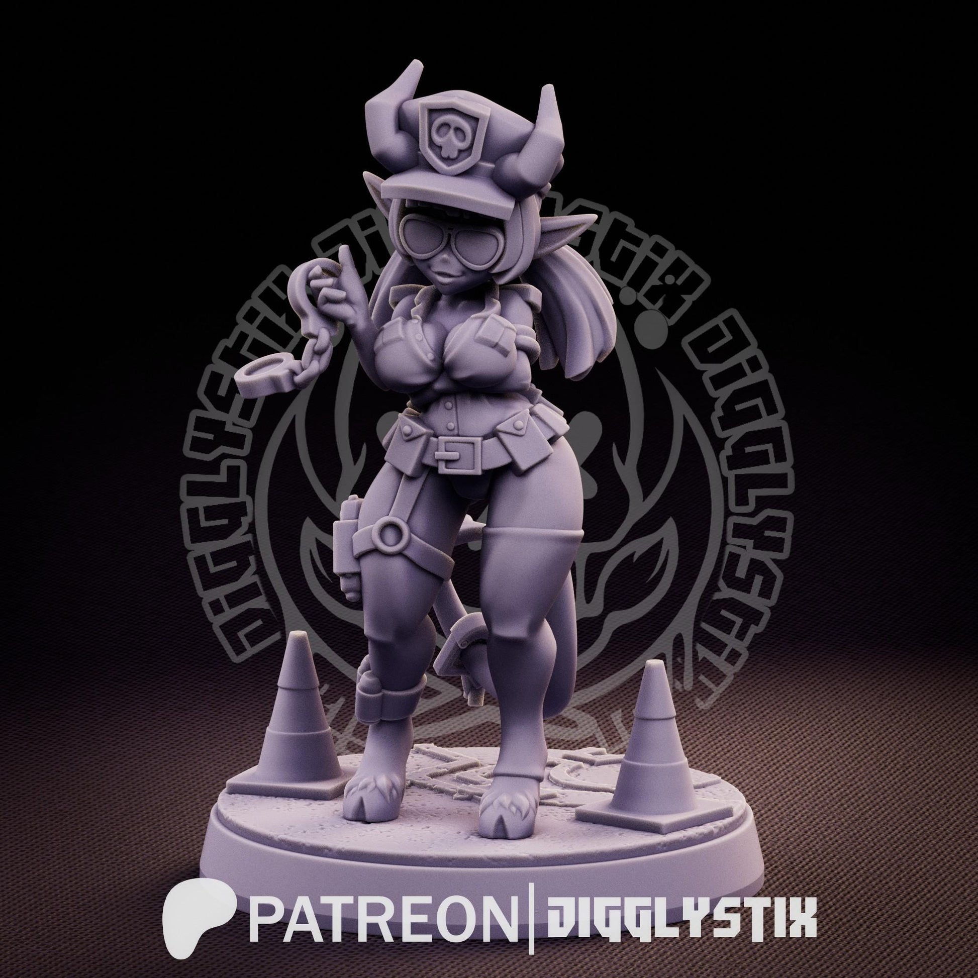 Bonk Police 3d Printed Miniatures 75mm