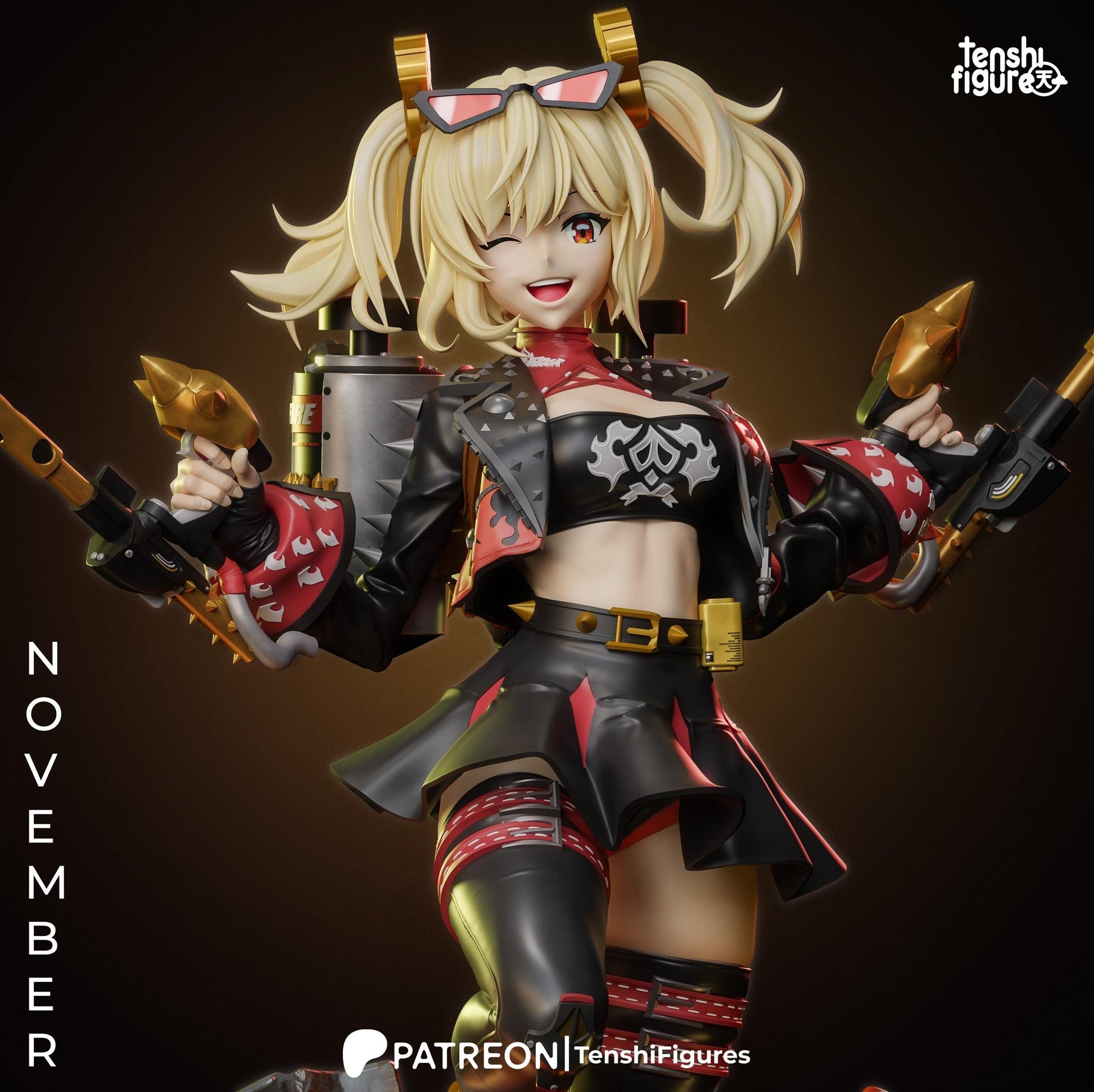 Burnice Zenless Zone Zero 3d Printed Model Kit