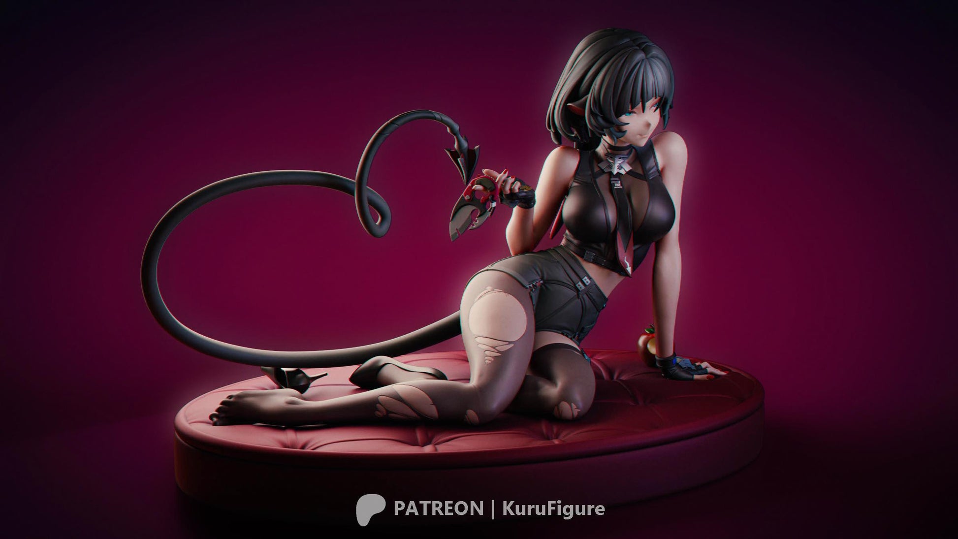 Jane Doe Sitting Zenless Zone Zero 3d Printed Model Kit