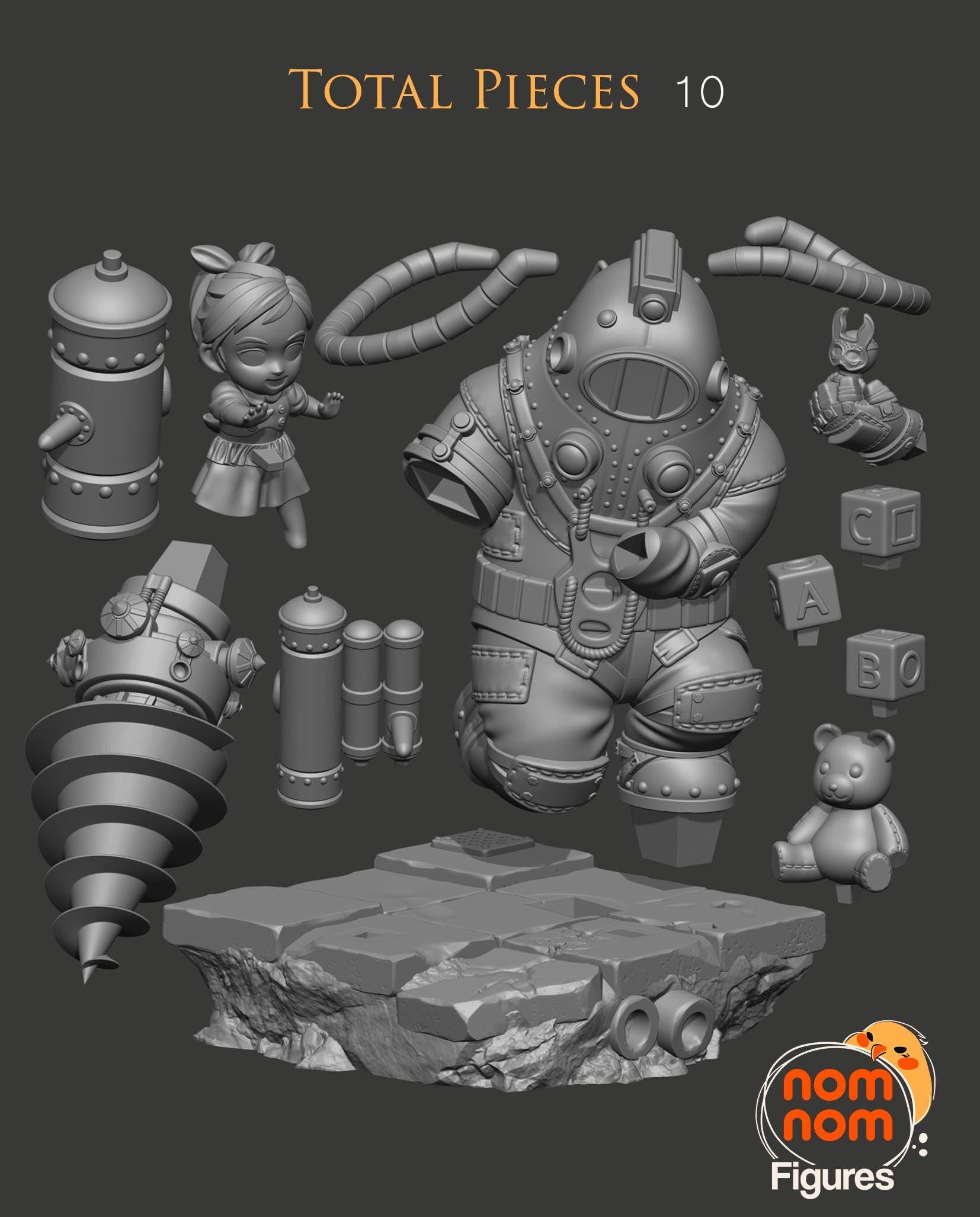 Big Daddy 3d Printed Model Kit
