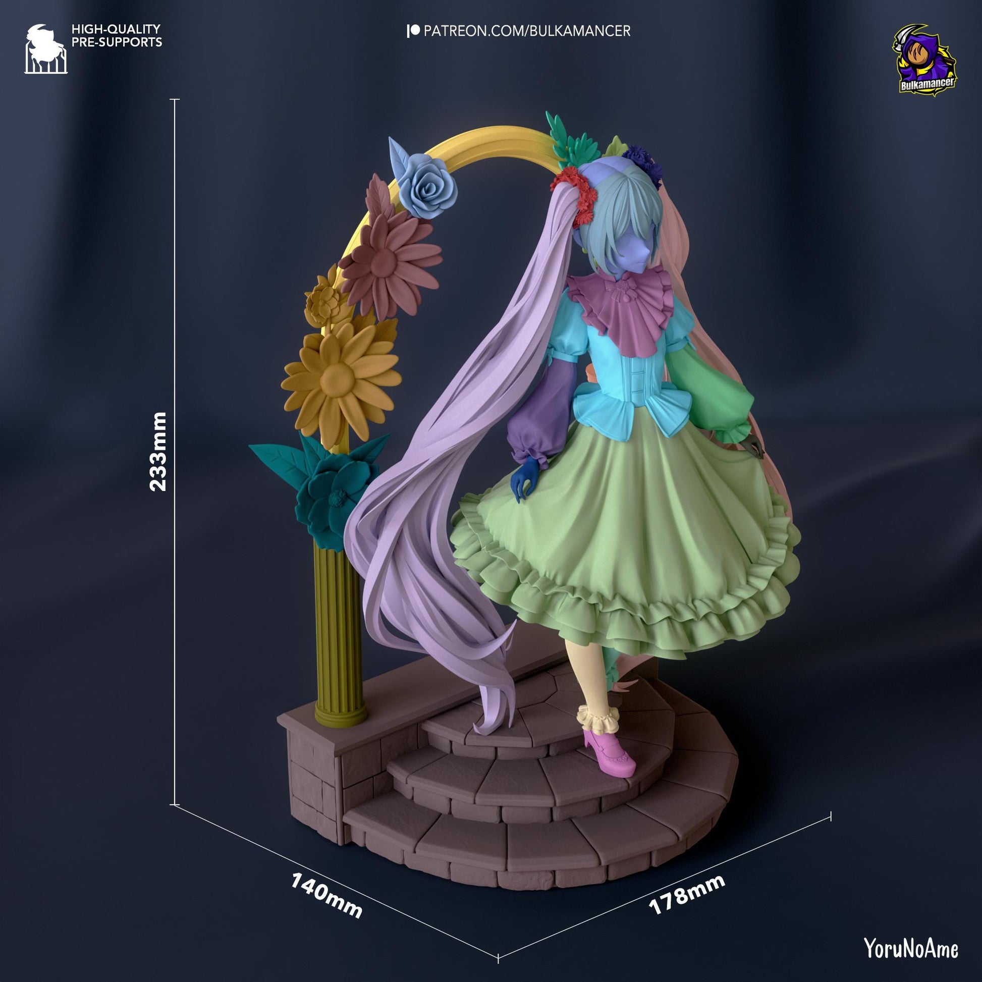 Flower Diva 3d Printed Model Kit