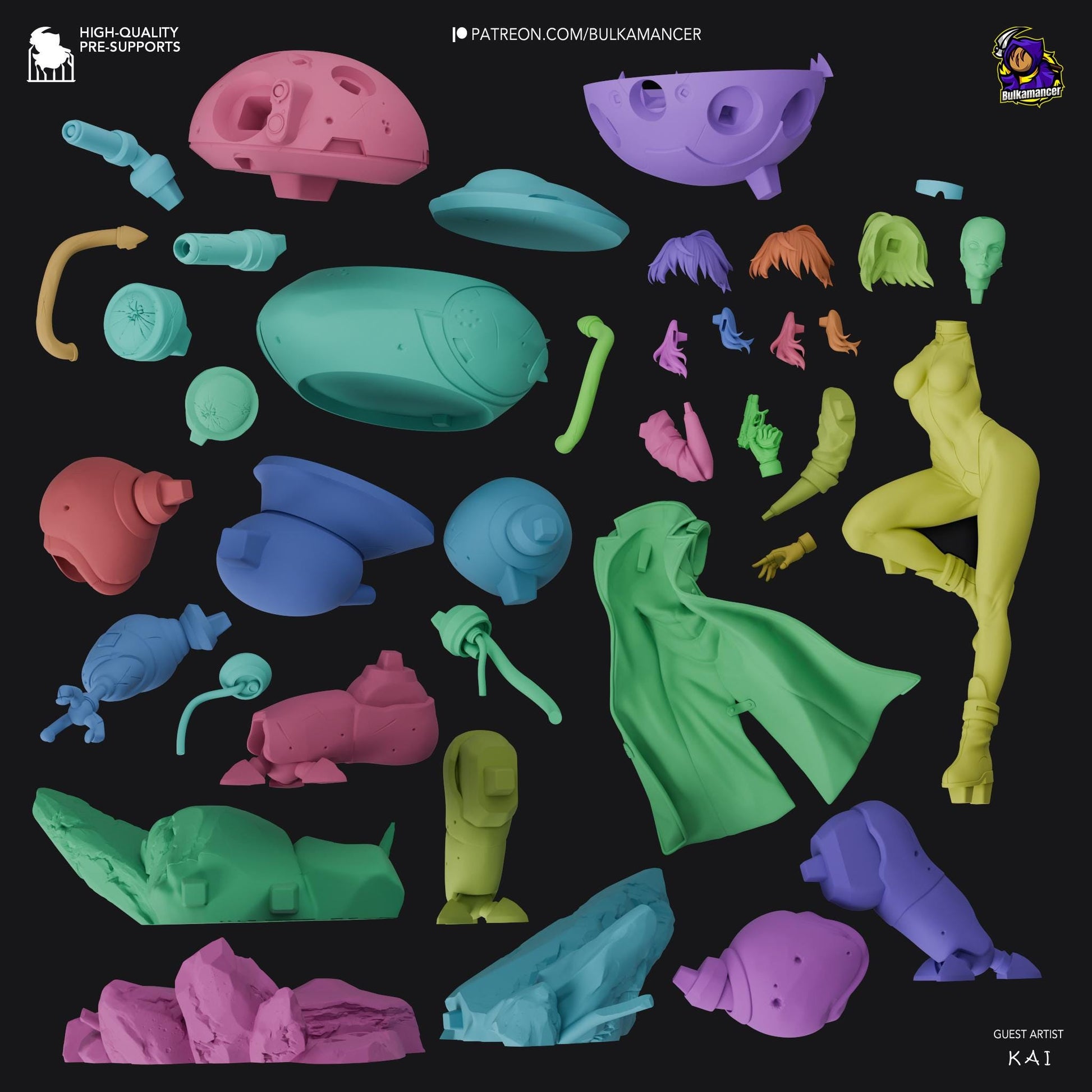 Major Diorama 3d Printed Model Kit