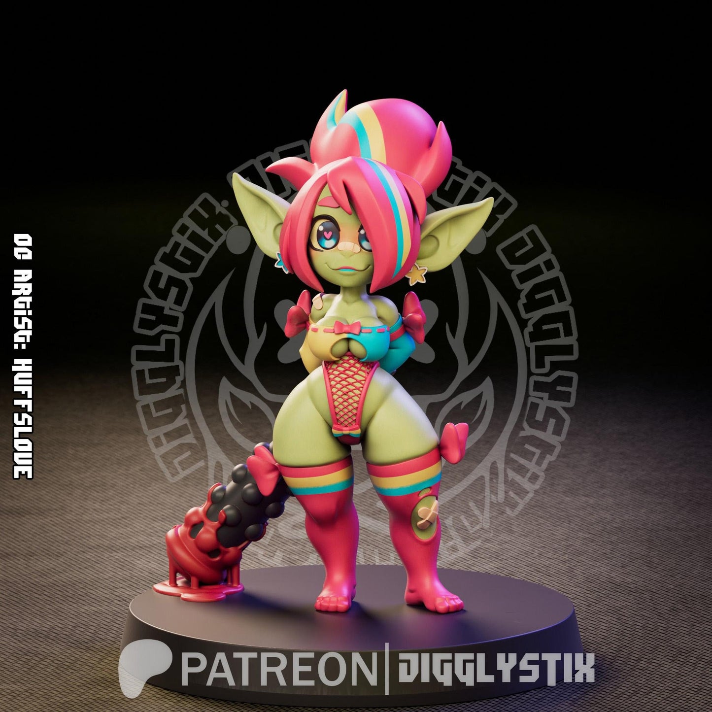 Candy Goblin 3d Printed Miniature 75mm