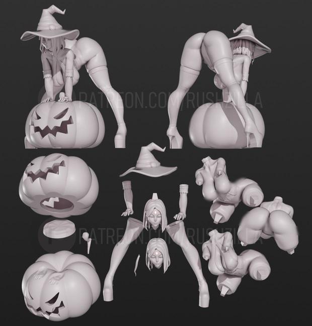 Rae Rae Witch 3d Printed Model Kit