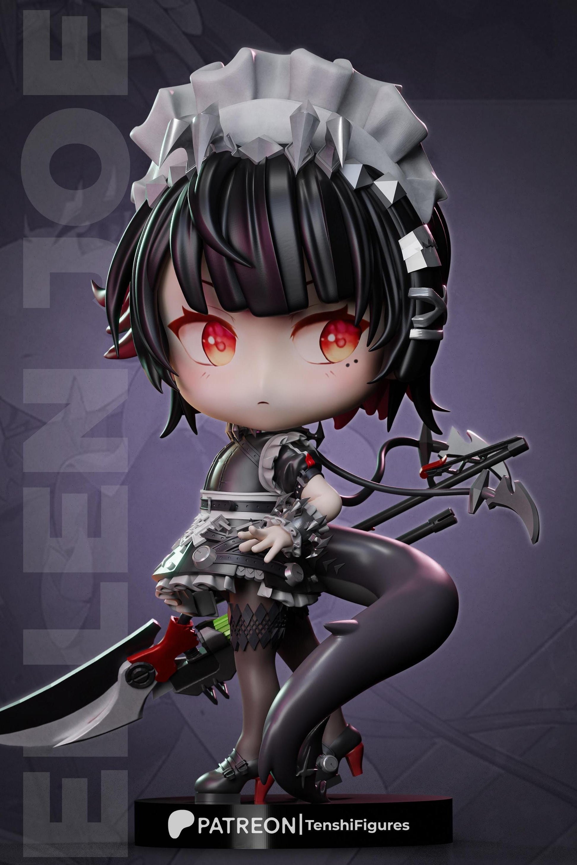 Ellen Joe Chibi Zenless Zone Zero 3d Printed Model Kit