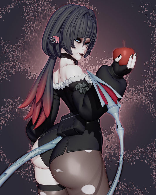 Goth Jane Doe 3d Printed Pinup Model Kit