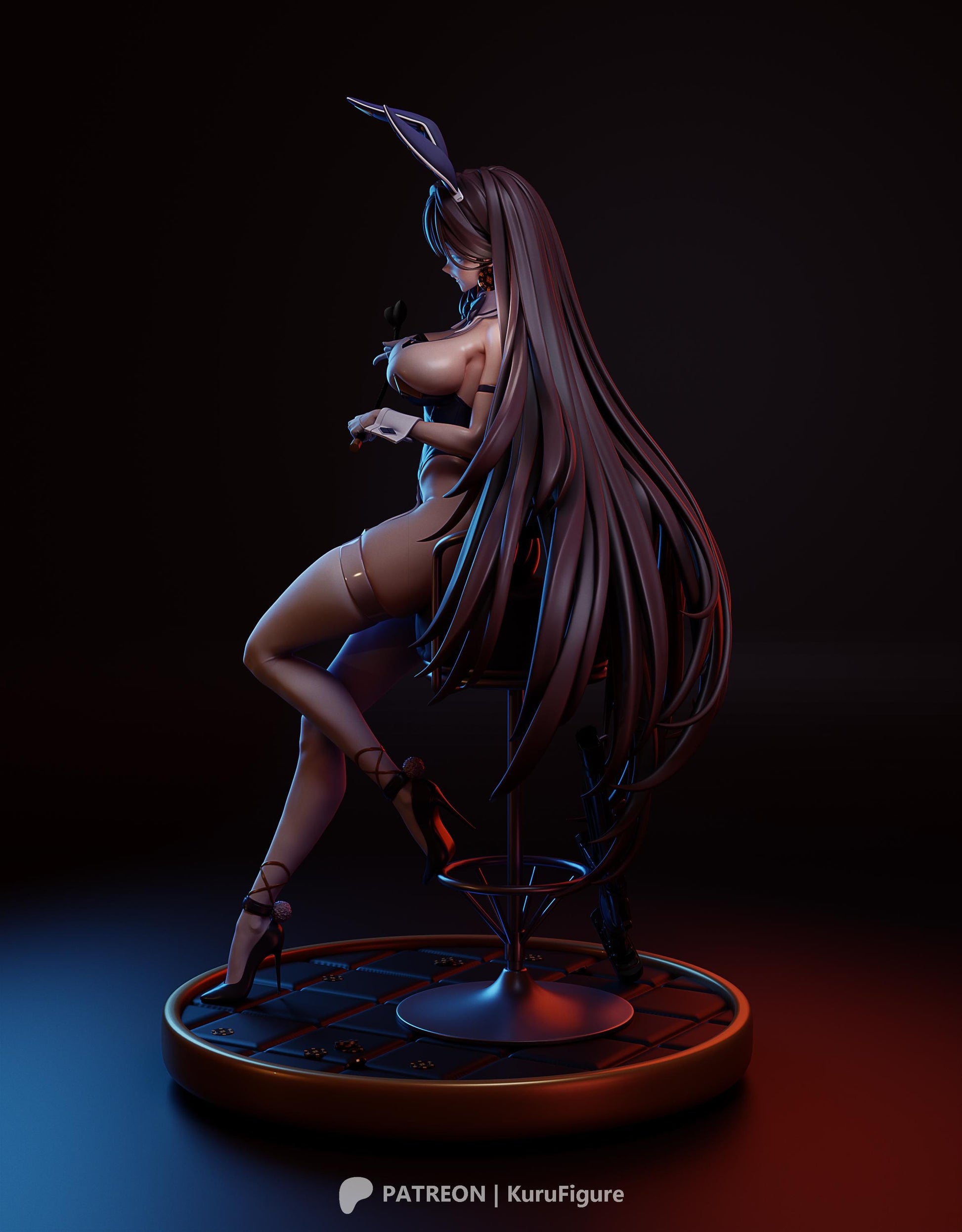 Marciana Nikke Bunny Girl 3d Printed Model Kit