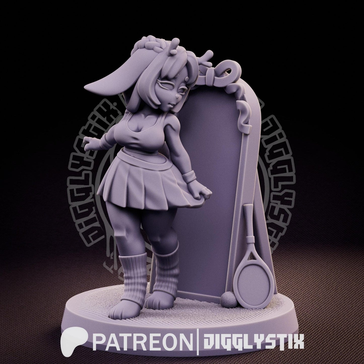 Cryptid Girls 3d Printed Miniatures 75mm