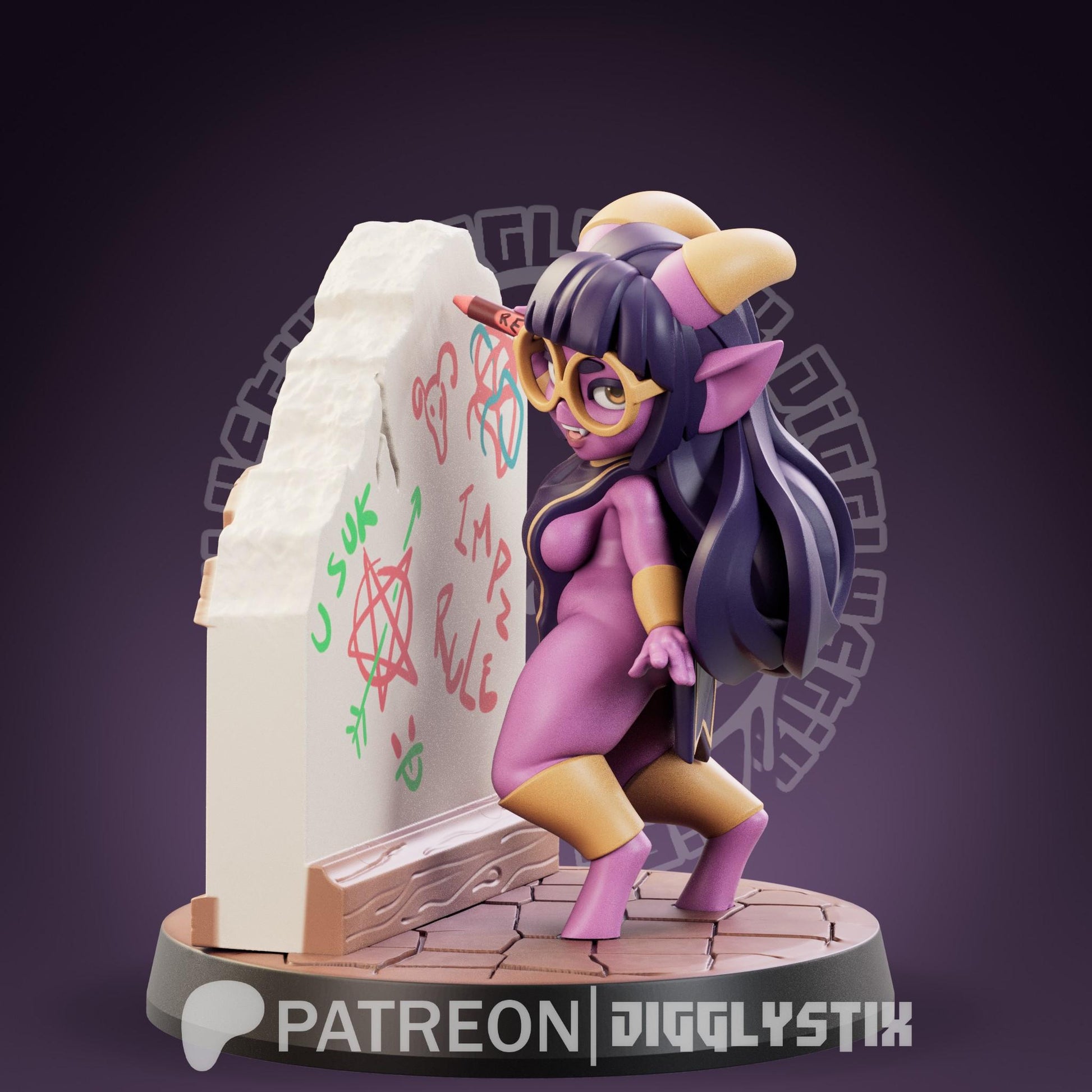 Imp Girls 3d Printed Miniatures 75mm