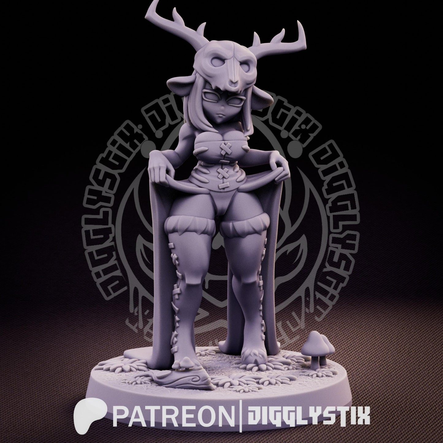 Cryptid Girls 3d Printed Miniatures 75mm