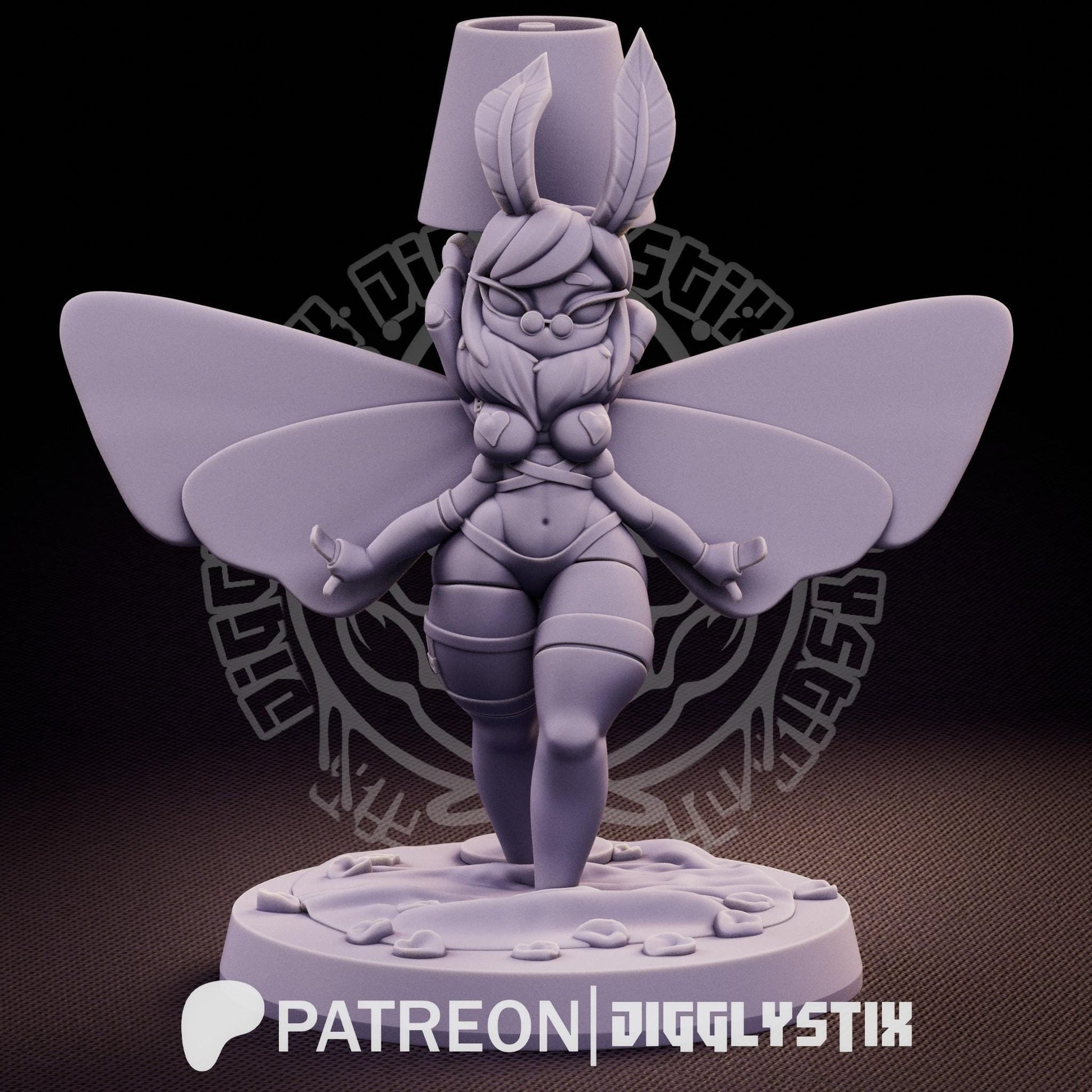 Cryptid Girls 3d Printed Miniatures 75mm