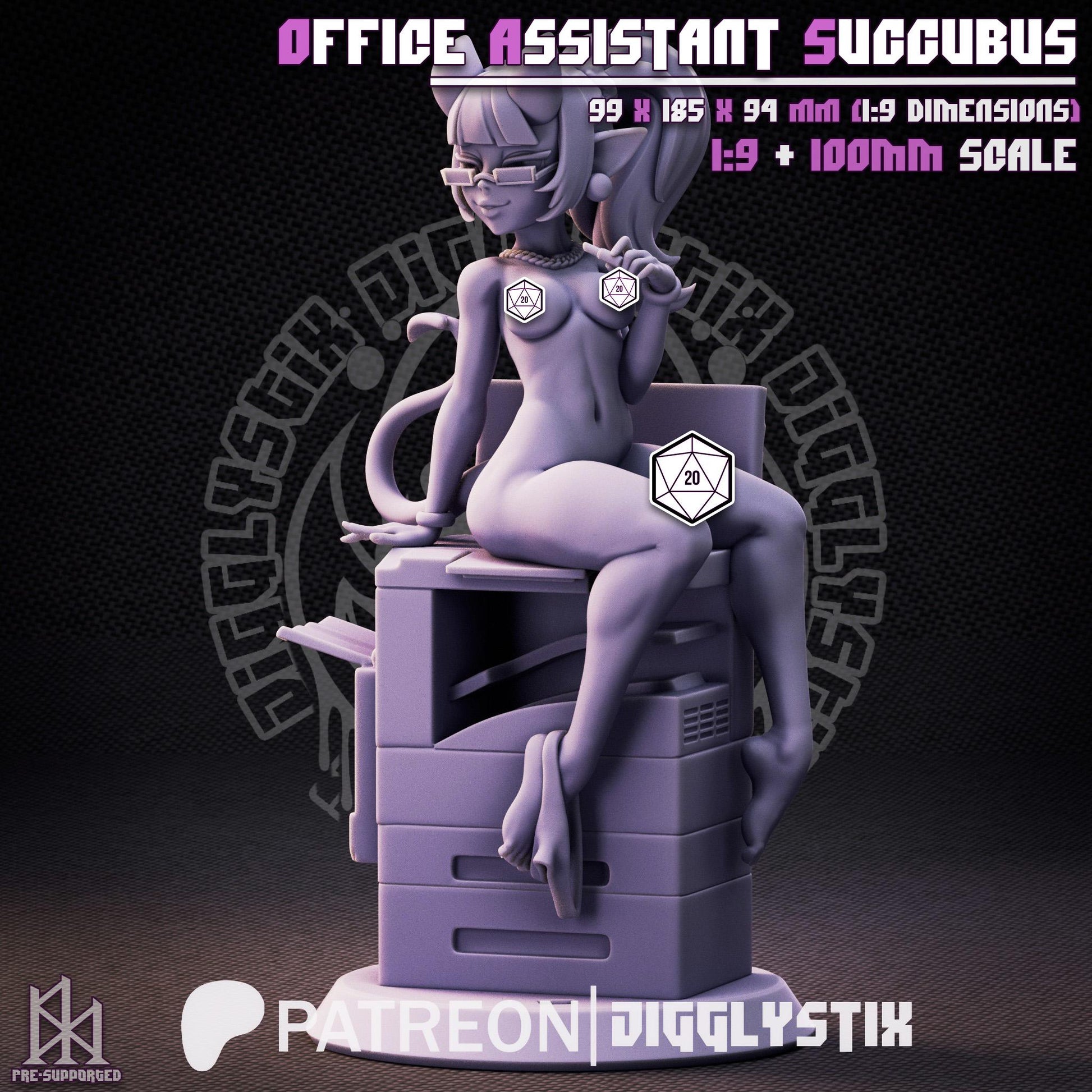 Office Succubus 3d Printed Model Kit
