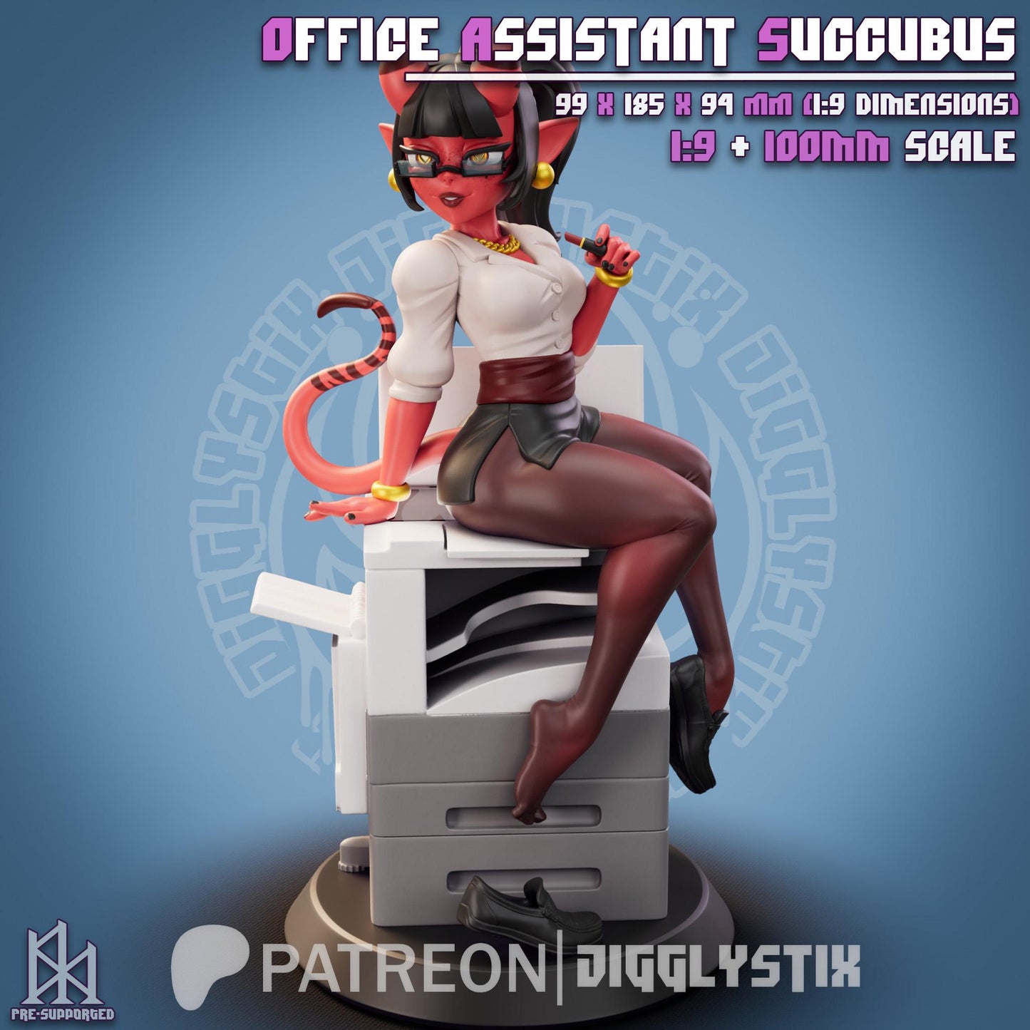 Office Succubus 3d Printed Model Kit