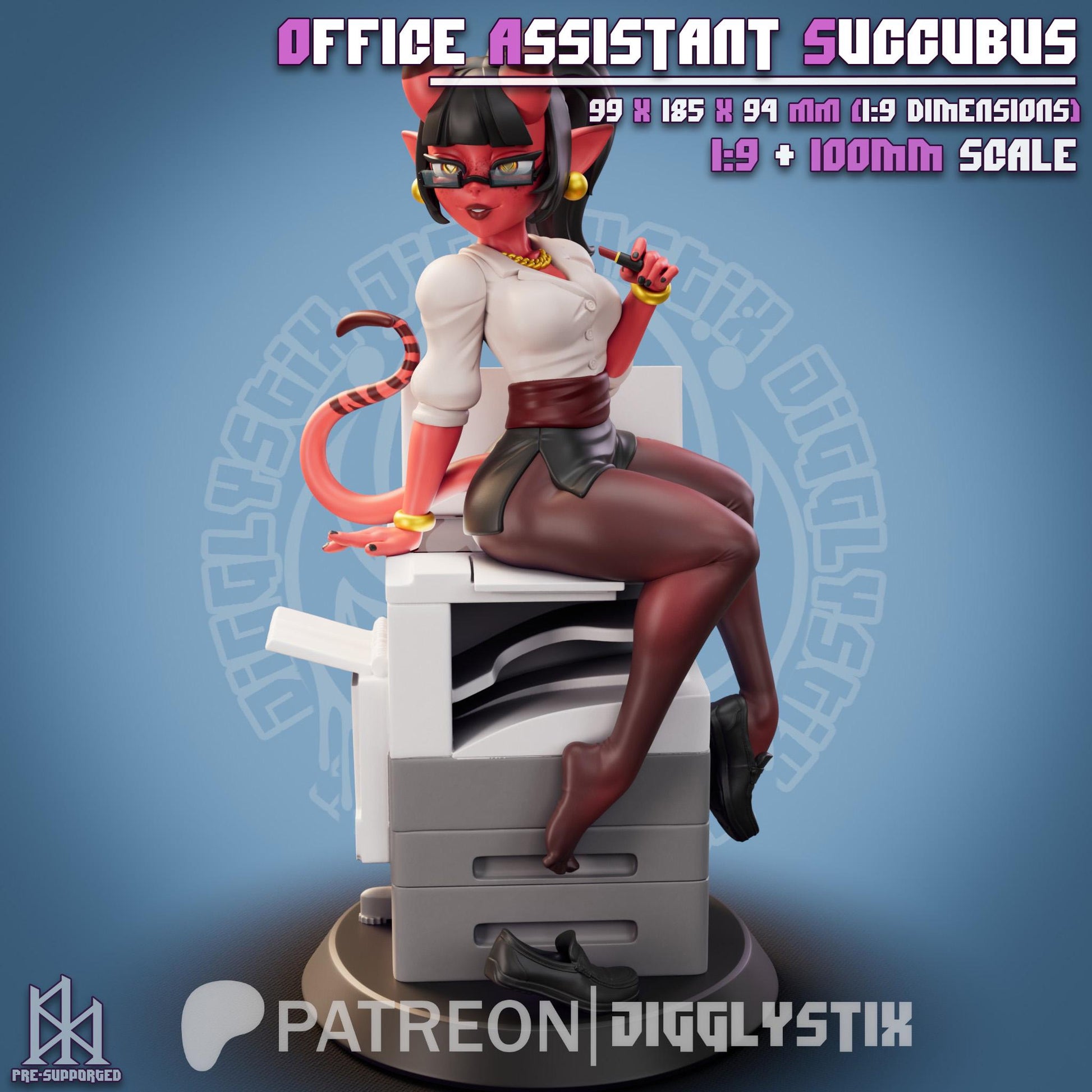 Office Succubus 3d Printed Model Kit