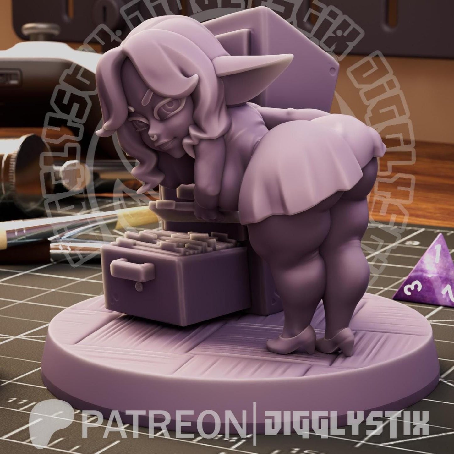 Office Goblin Girls 3d Printed Miniatures