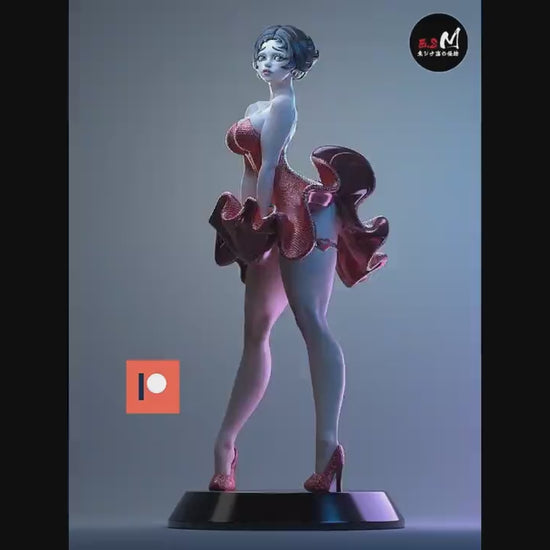 Flapper Pinup 3d Printed Model Kit