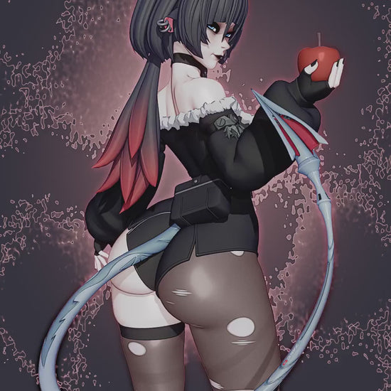 Goth Jane Doe 3d Printed Pinup Model Kit