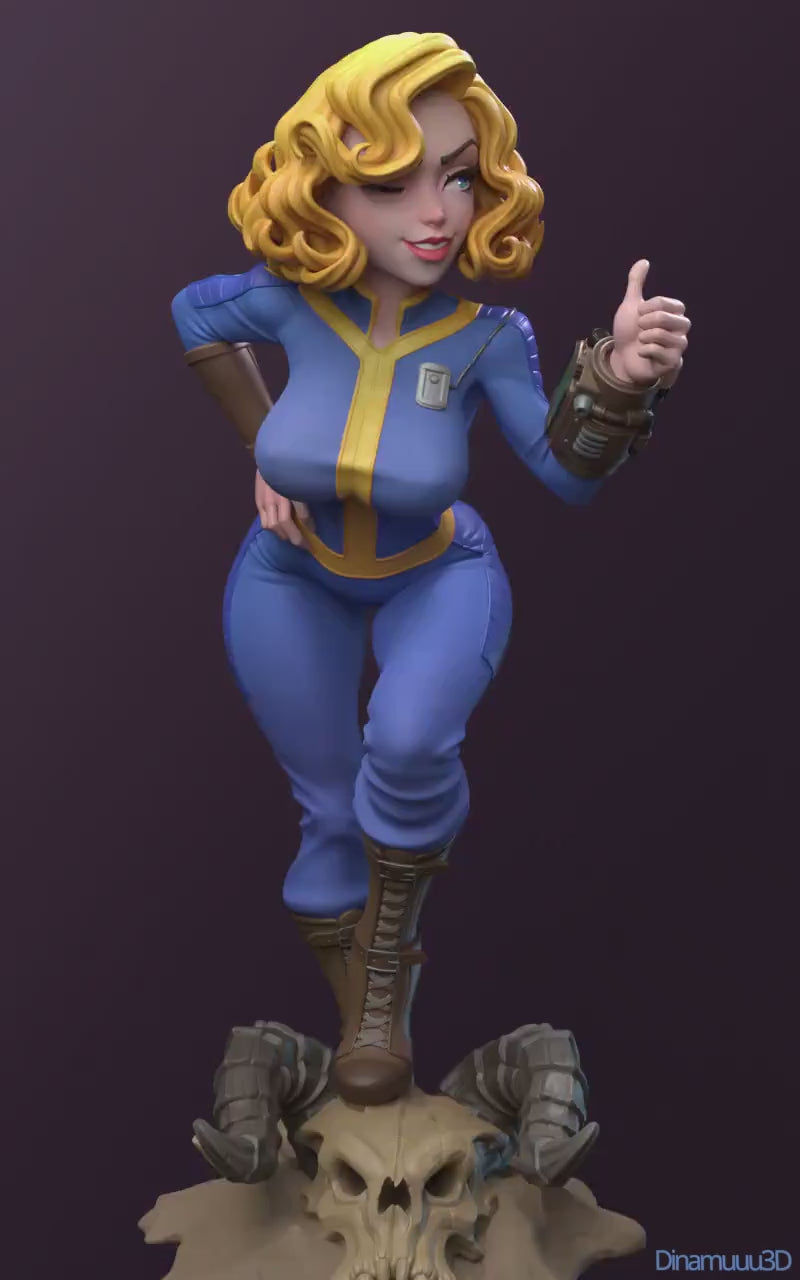Vault Pinup 3d Printed Model Kit