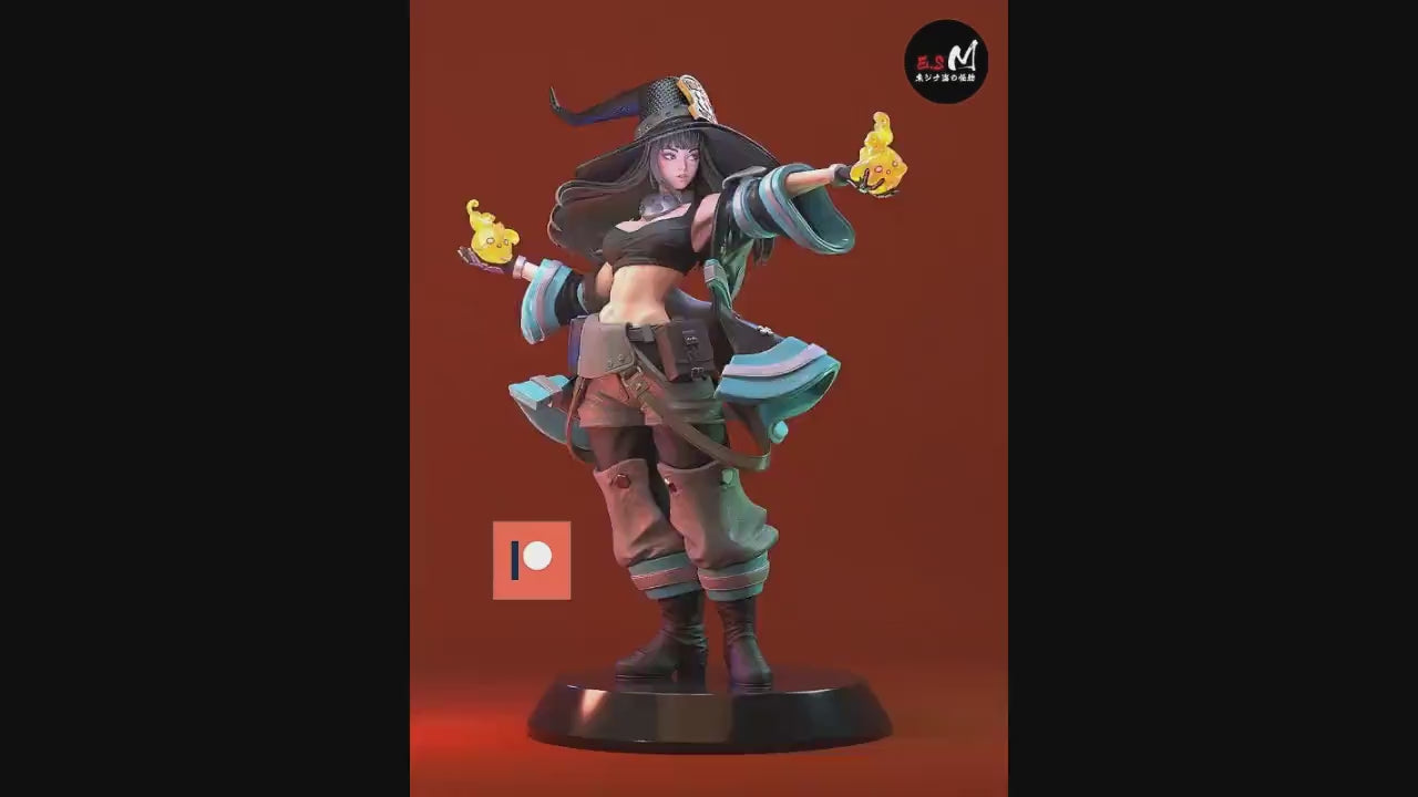 Fire Witch 3d Printed Model Kit