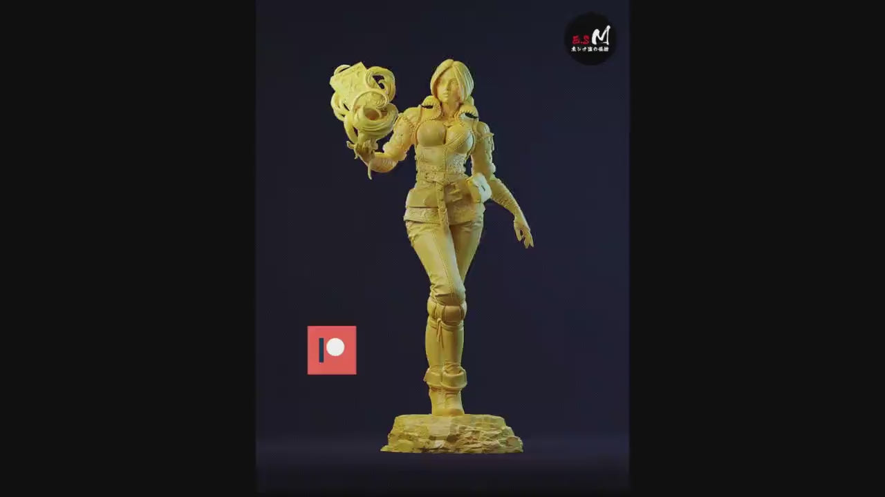 Red Hair Mage 3d Printed Model Kit