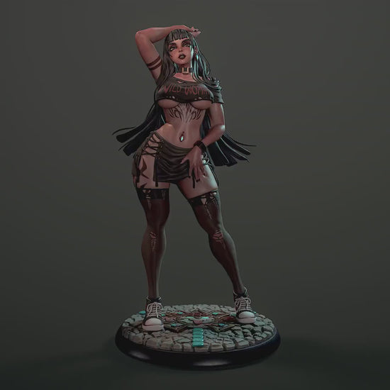 Goth Itzel Pinup 3d Printed Model Kit