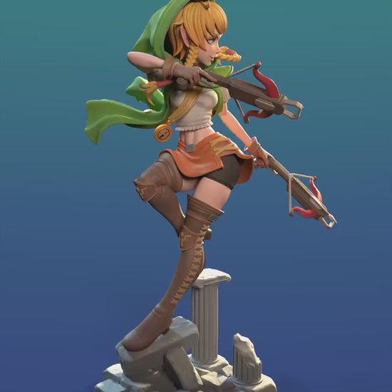 Crossbow Elf 3d Printed Model Kit