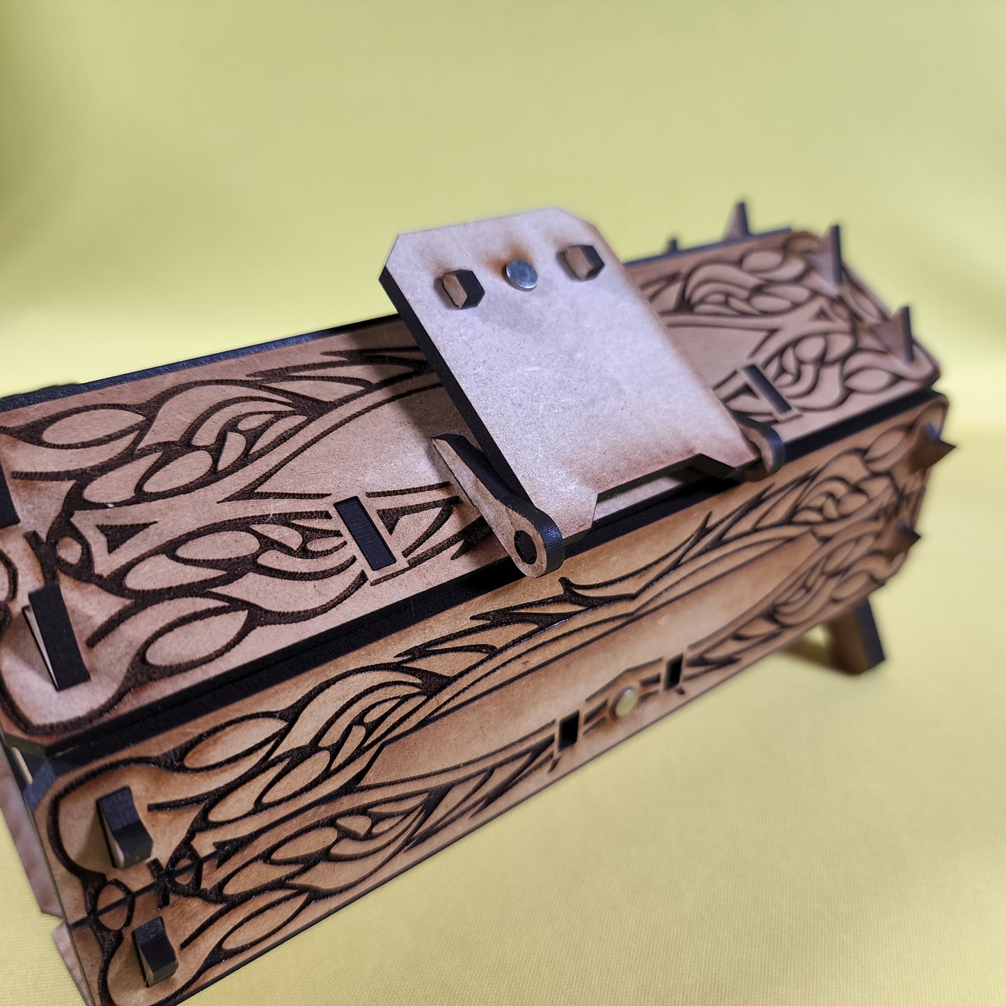 Vampire Coffin Dice and Miniature Box for Tabletop Game Storage